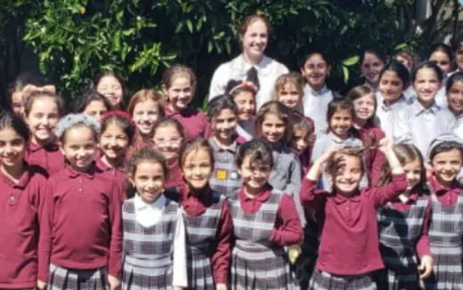 a group of children posing for a photo