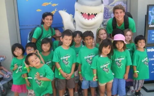 a group of children posing for a photo