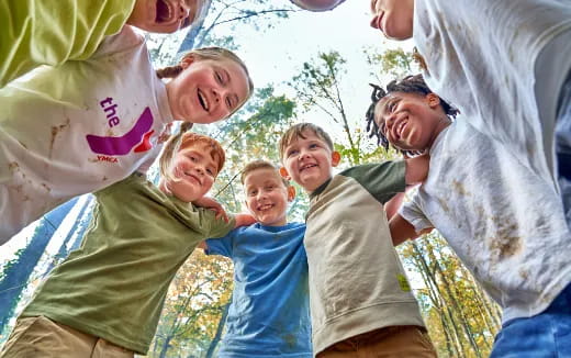 a group of people posing for a photo