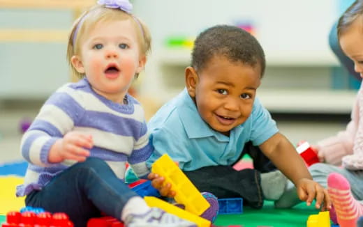 a few children playing with toys