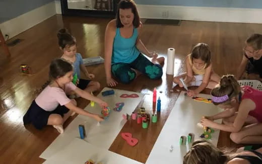 a group of children playing with toys