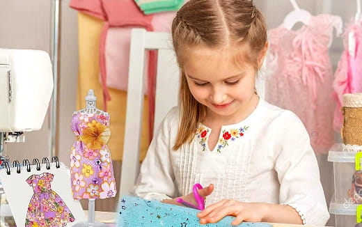 a young girl painting