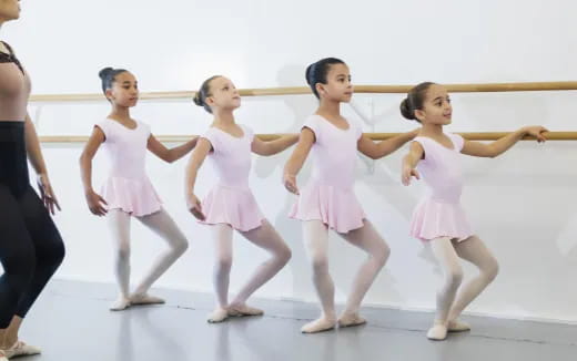 a group of girls dancing