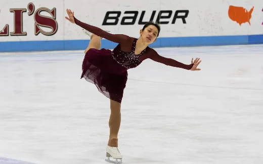 a person ice skating