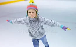 a girl on ice skates