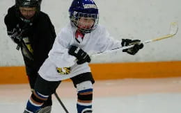 a hockey player in a uniform