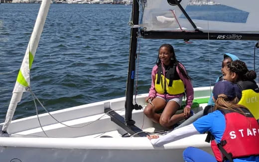 a group of people on a boat