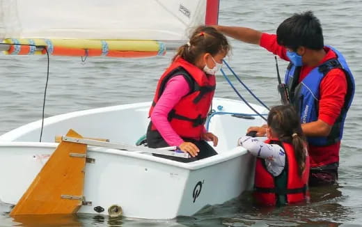 a group of people on a boat