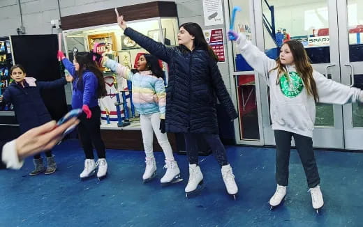 a group of girls dancing