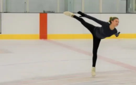 a person skating on ice