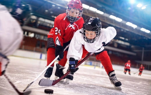 hockey players on ice