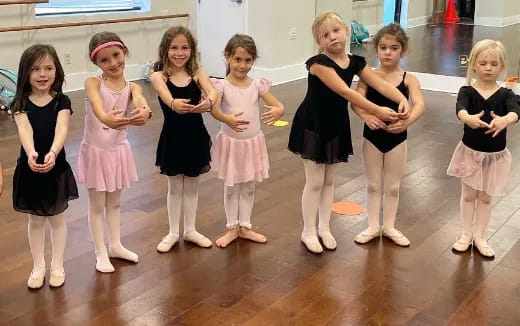 a group of girls in a room