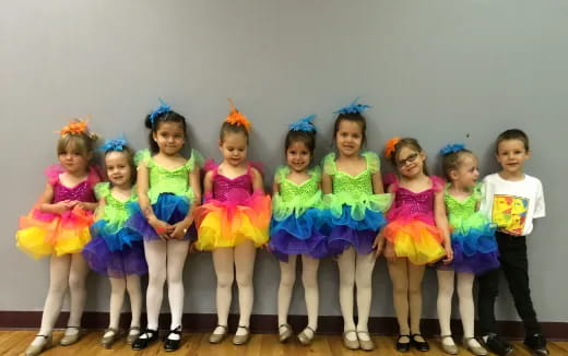 a group of girls in clothing