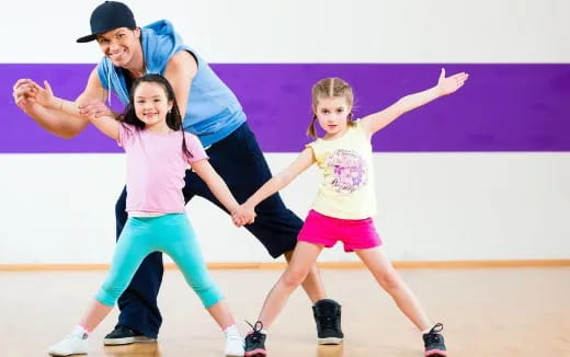 a group of people dancing