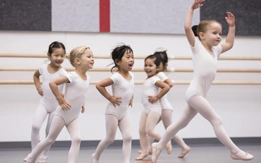 a group of girls dancing