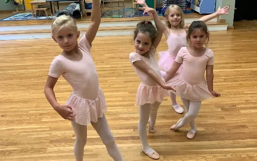 a group of girls dancing