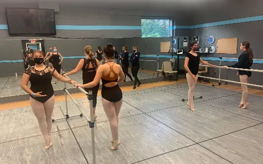 a group of women dancing