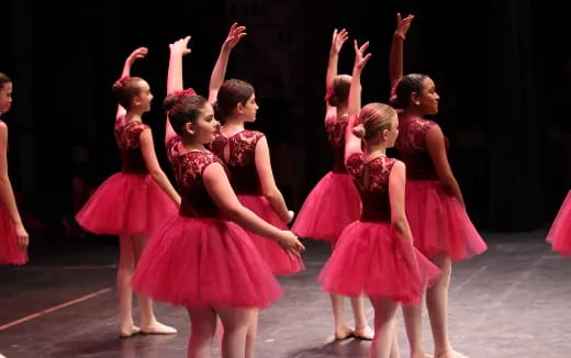 a group of girls dancing