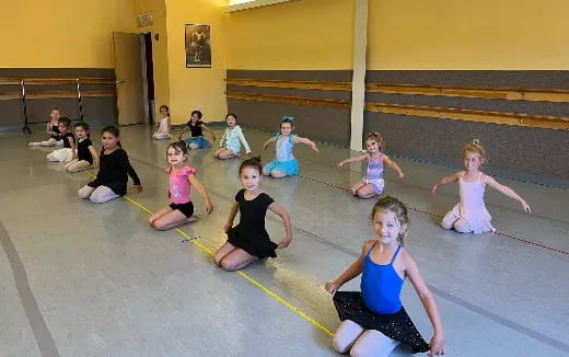 a group of children in a gymnasium