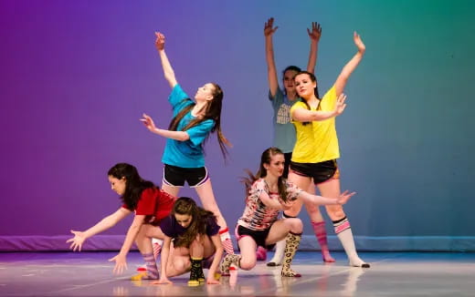 a group of women dancing