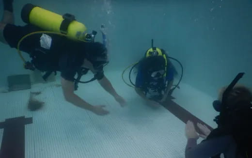 a group of people in scuba gear