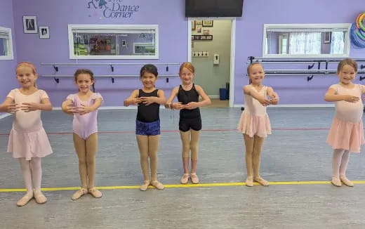 a group of girls in a gym