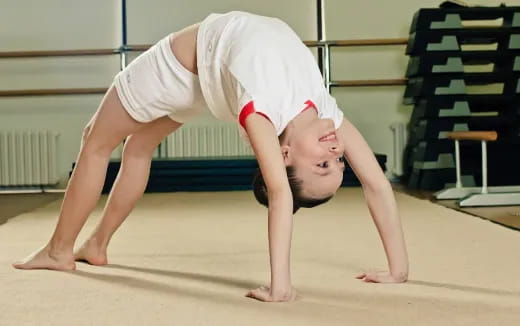 a person doing a plank on the floor