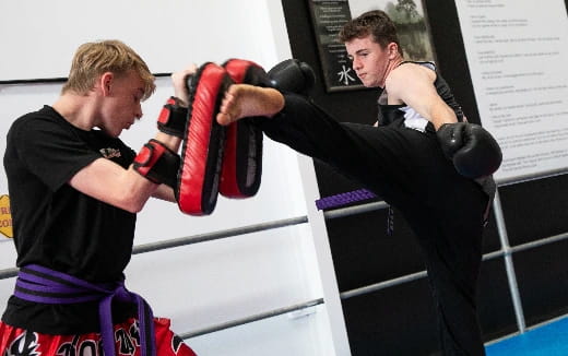 a man punching another man