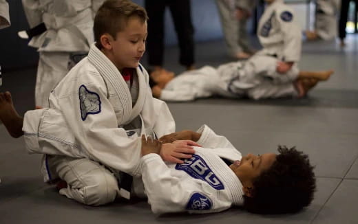 a person in a karate uniform