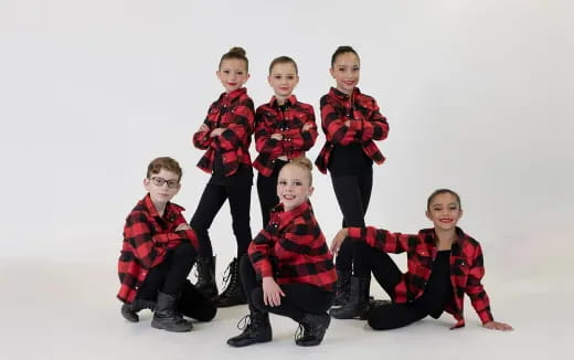 a group of children posing for a photo