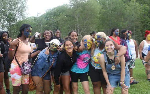 a group of people posing for a photo