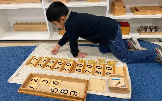 a boy playing a game