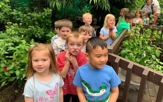 a group of children posing for a photo