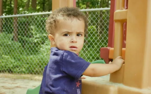 a child on a playground