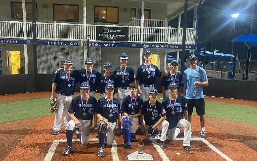 a baseball team posing for a photo