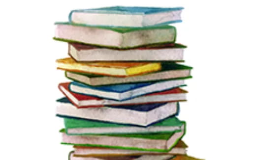 a stack of books