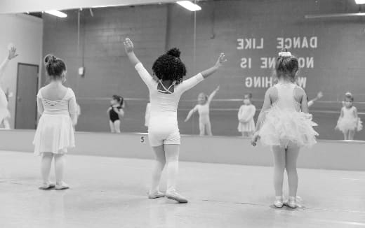 a group of girls dancing