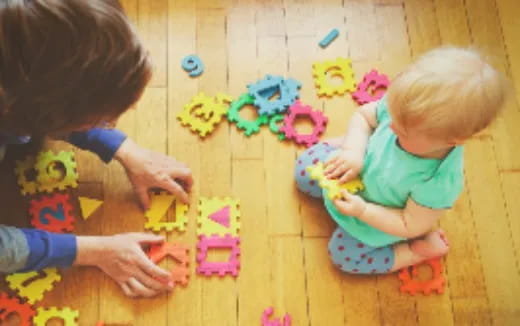 a few children playing with toys