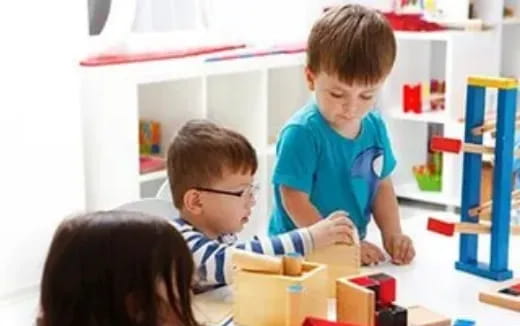 a few children playing with toys