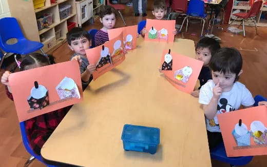 a group of children playing with toys