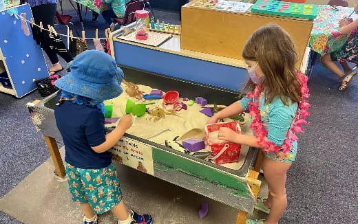 children playing with toys