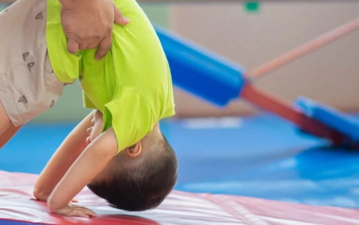 a woman doing a push-up