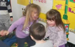 a group of people in a classroom