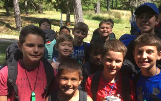 a group of boys posing for a photo