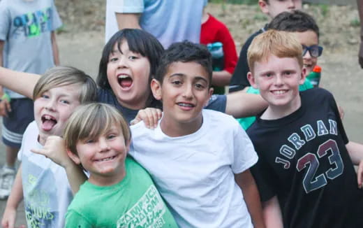 a group of people posing for a photo