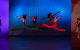 a group of people dancing on a stage