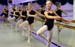 a group of women dancing