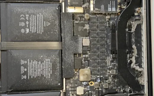 a close-up of a computer