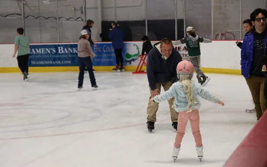 a girl on ice skates