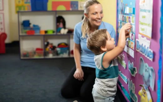 a person and a child playing a game